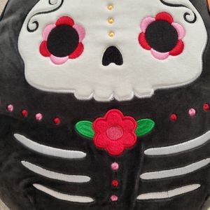 NWT Squishmallows Anessa Halloween Sugar Skull Day Of The Dead  Embroide…